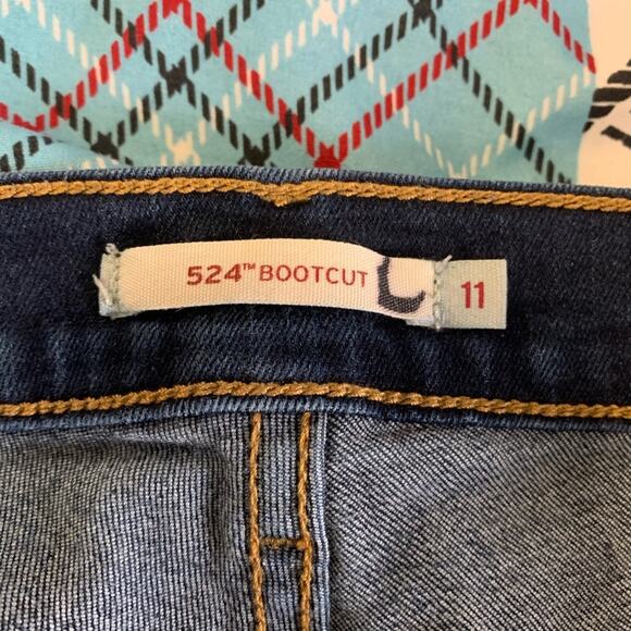 Levi 524 bootcut dark wash jeans - Picture 5 of 5